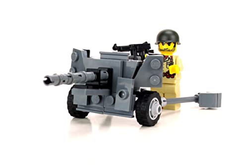 Battle Brick Collectible 57mm M1 at-Gun World War 2 Artillery Custom Set