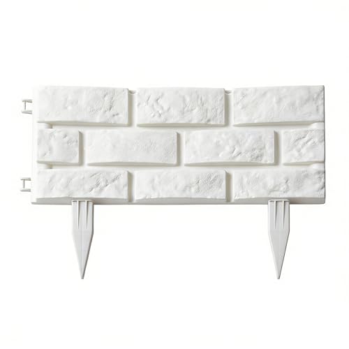 10 Pcs Landscape Edging Faux Stone Garden Edging Border