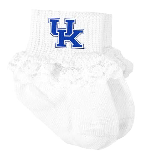 Kentucky Wildcats Officially Licensed Baby Socks with Lace