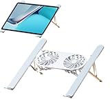 mon pc portable tourne au ralenti Performance de refroidissement : en utilisant la technologie de lévitation magnétique, ce support pour ordinateur portable avec ventilateur fonctionne silencieusement, tout en générant une brise forte et fraîche pour empêcher votre appareil de surchauffer et améliorer ses performances.