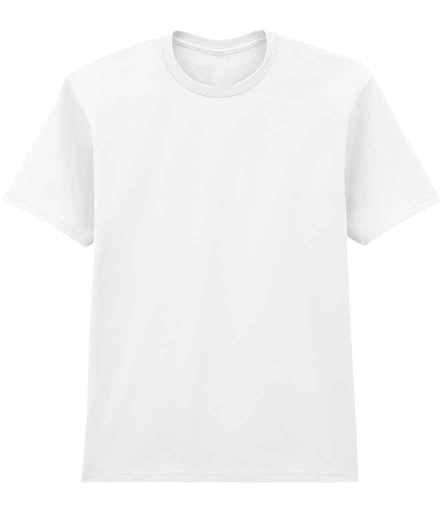 COOZO Men's Regular Fit Crew Neck Softstyle Midweight T-Shirt - White - L