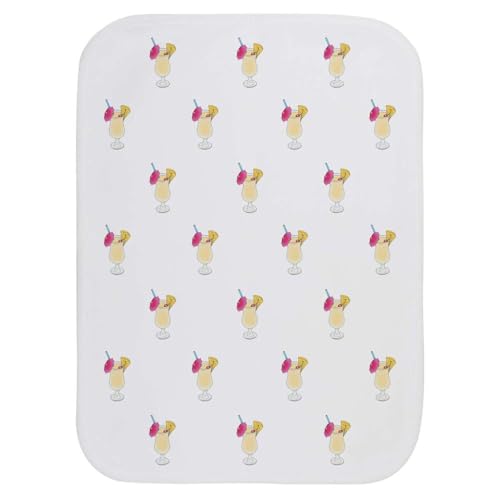 Azeeda 'Pina Colada Cocktail' Baby Burp/Wash Cloth (BC00033532)