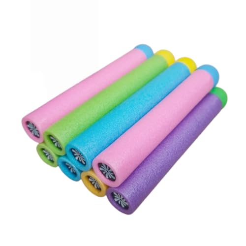 Luthando 8PCS Wasserpistole Schaumstoff Kinder - 21.5cm Bunt Wasserspritze Großer Reichweite Wasserspritzpistolen Pool Spielzeug für Jungen und Mädchen Strandspielzeug für Pool Outdoor Garten