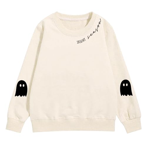 Halloween Sweatshirts for Teen Girls Cute Crewneck Long Sleeve Graphic Pullover Tops Kids Fall Preppy School Clothes4