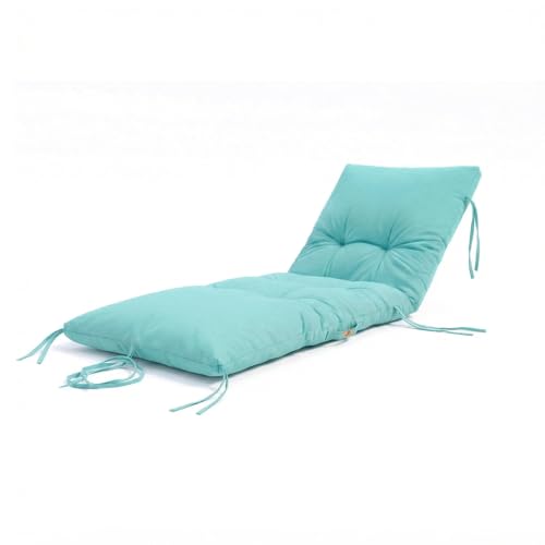 deco arts Coussin Bain de Soleil - Coussins Rectangulaires pour Chaise Longue - Coussin Capitonné...