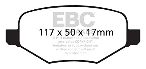 Image of EBC Brakes Yellowstuff 4000 Series Street DP41826R to Fit LINCOLN,MERCURY,FORD