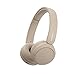 Sony WH-CH520 Wireless Headphones, 50 hours battery life, Clearer hands-free calling, Multipoint Connection, On-ear style, Cream, UAE Version - 1-Year warranty