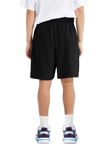 Kids Boys Quick-Dry Sports Shorts Mesh Elastic Waist for Football Soccer Cycling Training2