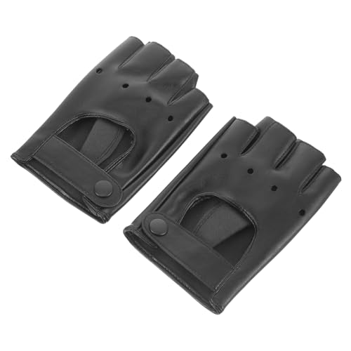 Toddmomy 1Pair Fingerless Outdoor Cycling Gloves Breathable Shock Absorbing Design for Comfortable Riding and Fishing Portable Durable Grip Gloves for Men and Women for Summer