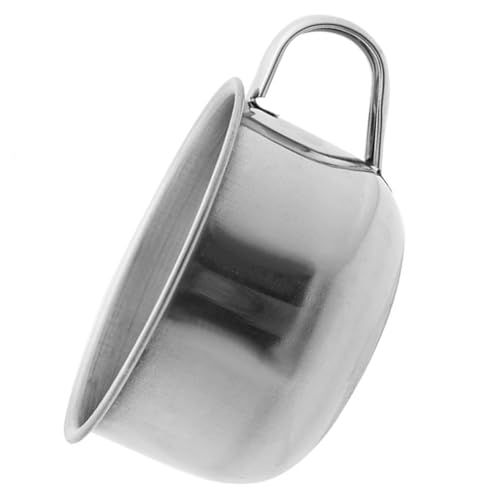 TOVINANNA Shaving Cup Shave Bowl Stainless Steel Shaving Bowl Perfect for Family Barber Shops