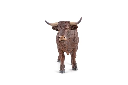 Papo - Realistic Salers Bull Figure - Ages 3+ - Farm Life Collection - Educational Play Farm Animals - Gift Idea Toy for Girls and Boys - Image 3