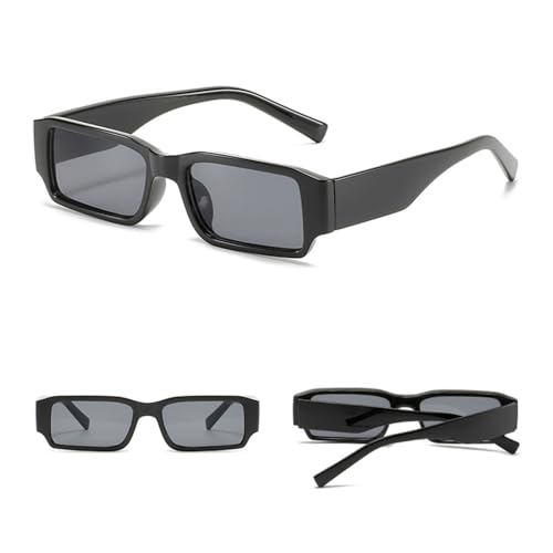 ZIUTNSAV-Black Rectangular Sunglasses For Women Candy Color Eyeglasses Uv4004