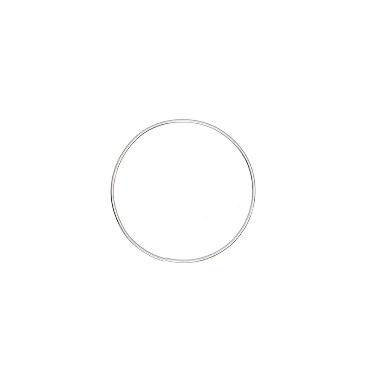 STOBAZA DIY Craft Ring Electroplated Silver Iron Hoop Ring for Dreamcatcher Decor