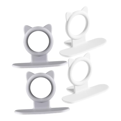 Baluue 4 piezas Elevadores Adhesivos de Tapa Inodoro Unidades Diseño Decorativo y Práctico para Elevar Asiento Wc para Adultos y Uso Baños Públicos y Hogares