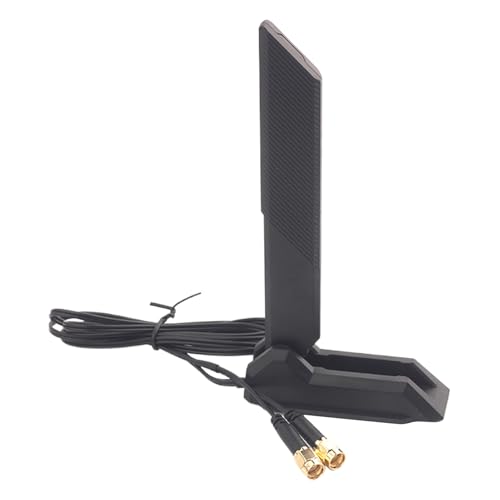 Acunny WLAN-Antenne für PC, Dreiband-Computernetzwerk, kabellose Netzwerkantenne mit Magnetfuß und 1,2 m langem Kabel für Haus und Büro