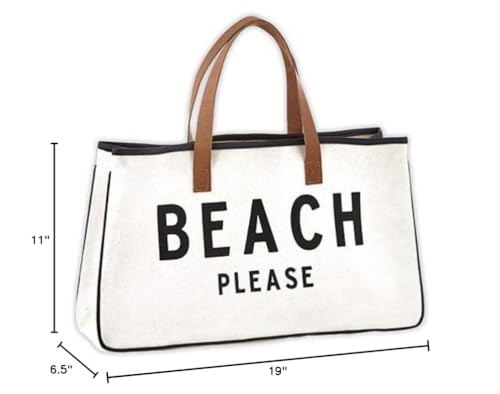 Weekend Vibes Canvas Tote Bag, Beach Bag, Beach Tote, Carry Bag by Santa Barbara Design Studio (Beach Please)2