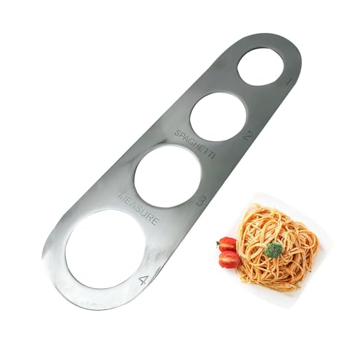 Medidor de pasta espaguetis, herramienta de cocina de medición rápida de pasta, utensilio de cocina, herramienta de medición fácil de acero inoxidable con precisión para cocinar fideos de espaguetis