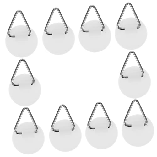 Kisangel 20 pièces Crochets Adhésifs Invisibles pour Plats Muraux Supports Ronds Plastique et Métal Accroche Assiettes Stables et Discrets pour Cuisine Salle de Bain et Chambre Fixation