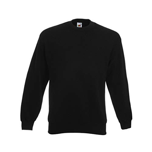 Fruit of the Loom - Set-In Sweatshirt - schwarz - Größe: L