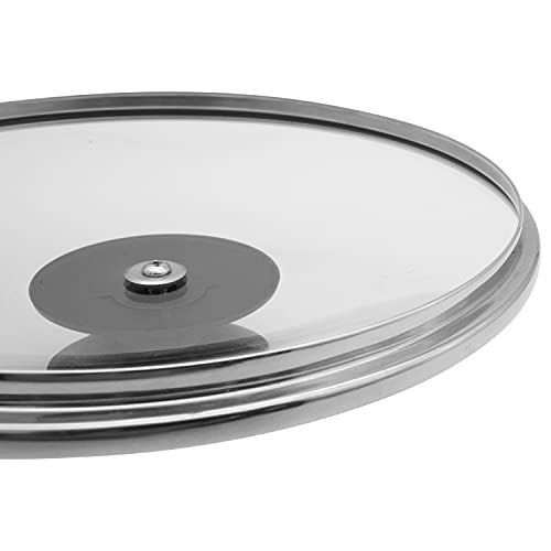 B&F Luxuries Replacement Glass Saucepan Casserole Frying pan Lid Designed to Fit All (14 cm, 16 cm, 18 cm, 20 cm, 22cm, 24cm, 26cm, 28cm, 30cm, 32cm,Replacement Lids for Pans and Pot, (26 cm,