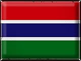 Femer Blechschild Flagge Gambia 40x30cm Retro Flag of the Gambia