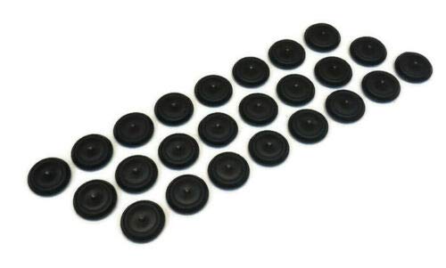 (24 Pack) Rubber Body Floor Pan Drain Plugs for 1987-1995 Jeep Wrangler YJ - All Trim Levels