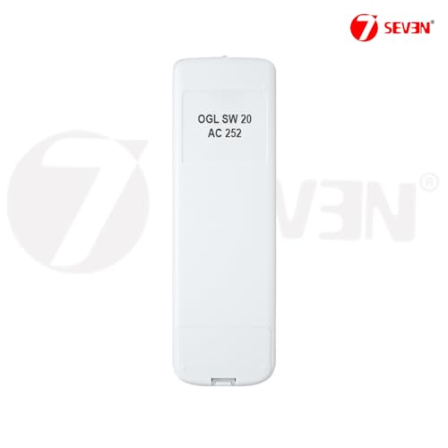 Image of 7SEVEN Compatible with O General Inverter Ac Remote Original AR-RRA2E Model 252 Suitable Split Air Conditioner ASGG24CETA-B and Ensure Genuine Remotes Replicate Exactly