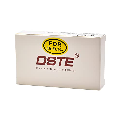 DSTE EN-EL14 EN-EL - Batteria di ricambio da 14A compatibile con Nikon D5100, D5300, D5500, D3400, D5600, D3500, P7000, P7200, P7800