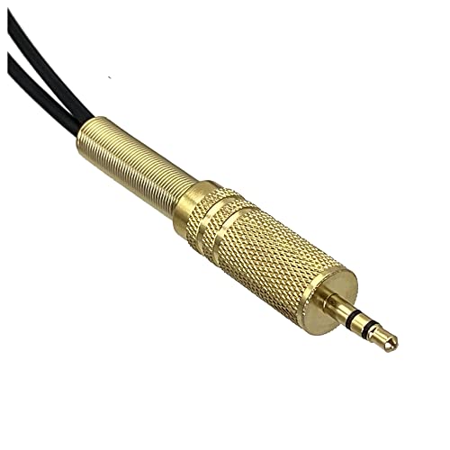 Cable 3.5mm estéreo 1/8" TRS a BNC dual macho 2 m miniatura 2