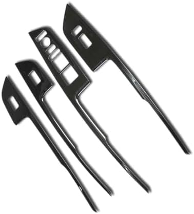 GZBFTDH 4PCS for Acura RDX 2019-2024 Carbon Fiber Effect Door Window Switch Bezel Trim (Black)