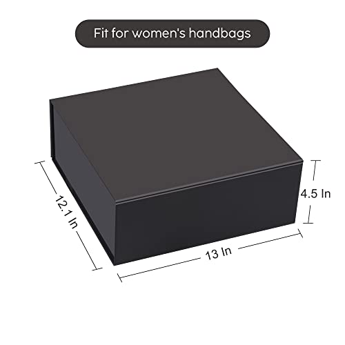 Jiawei Gift Box 13X12.1X4.5 Inches, 3 Pack Gift Box With Lids, Magnetic Gift Box, Empty Boxes For Gift, Bridesmaid Proposal Boxes, Groomsman Box, Collapsible Box For Presents, Weddings, Birthday-Black #TOP6