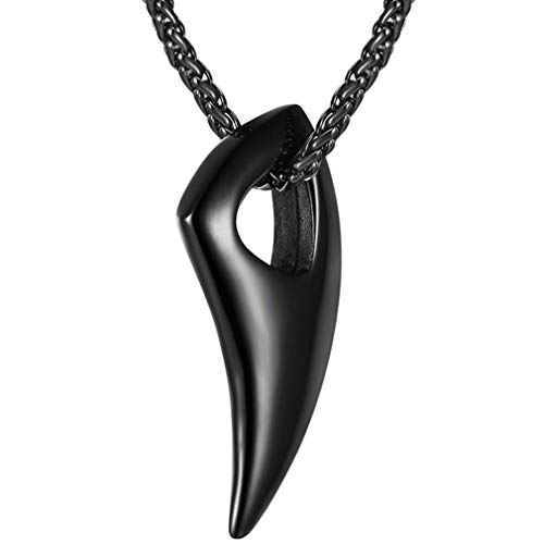 PROSTEEL Stainless Steel Shark/Octopus/Wolf Tooth Necklace for Men Women, Black/Gold/Silver Tone, Punk Rock Necklace, 22inch-24inch Adjustable, Come with Box