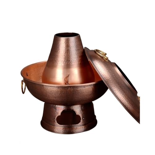 Olla de carbón de cobre de 34 cm resistente para celebraciones 3