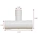 Boat T Fitting 30169 | 1 1/2 x 1 1/8 Inch White