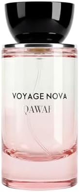 QAWAFI Voyage Nova Eau de Parfum for Women, Lychee Bergamot Ginger, Rose Peony Cocoa Blossom, Elegant Patchouli, Long Lasting Spring Fall Perfume, 50ml &1.7fl oz