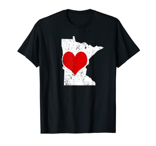 Camiseta de San Valentín Minnesota Valentine Day Gifts Hearts Shirt Camiseta