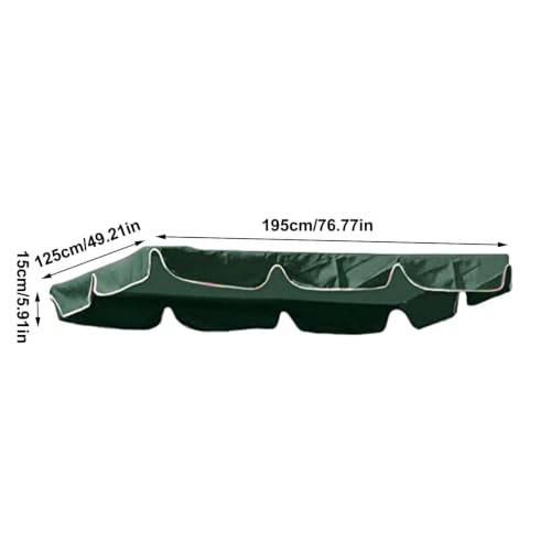 Techo de repuesto para columpio toldo de lona resistente uv para patio y terraza 5