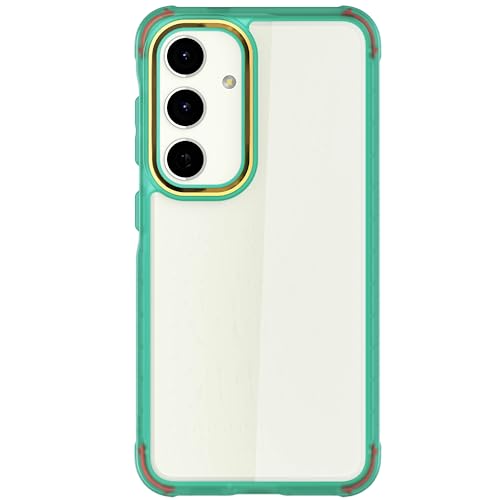 Image of Ghostek Covert Galaxy S24 Phone Case Clear with Military Grade Shockproof Protection, Non-Slip Grip, Protective Silicone Cover Designed for 2024 Samsung Galaxy S24 (6.2 inch) (Teal)