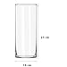 3 Pack Clear Glass Cylinder Vases, Table Flowers Vase, for Home & Wedding Decorations and Formal Dinners (10 Inch)