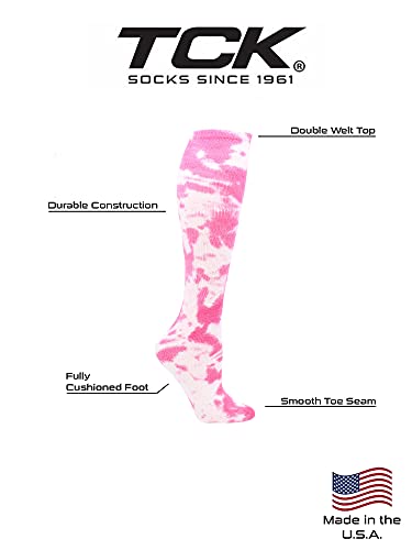 Image of Tie Dye Multisport Tube Socks Soccer Softball Volleyball for Girls Boys Women and Men Youth and Adult