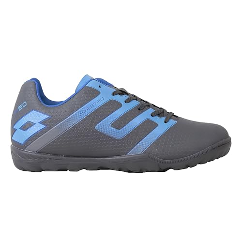 Lotto Zapato de fútbol sala niño Maestro 700 IV Asphalt/Azure, Gris, azul, 39 EU