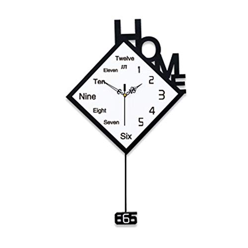 Horloge murale pivotante créative silencieuse sans perforation