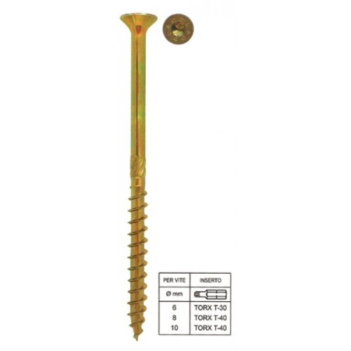 VITE EXTRALUNGA AUTOPERFORANTE AD IMPRONTA TORX