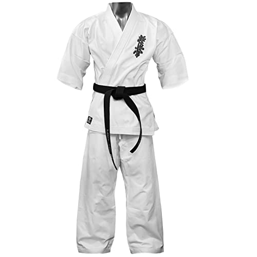 Kyokushin Karate Uniform Kids & Adults Martial Arts Unisex 100% Cotton Canvas14oz bleached (Size-5)
