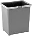 Elletipi Cover Box Secchio con Manico per Pattumiere Ecofil H34, Plastica, Grigio, 30x22.5x34 cm