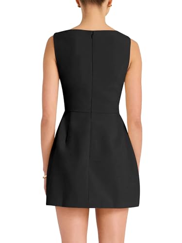 BORIFLORS Women's Sexy Bodycon Boat Neck Mini Dresses Elegant Classy Work Party Short Dress2