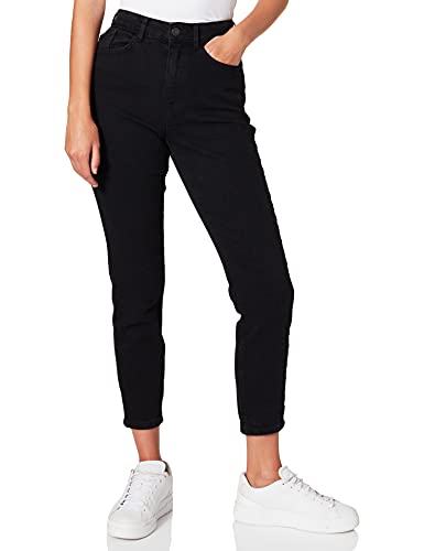Noisy may Damen Nmkaty Hw Slim Mom Az161bl Noos Jeans, Black Denim, 28W 30L...