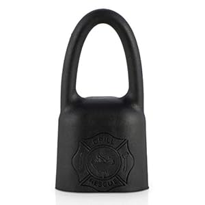 Grill Rescue BBQ Replaceable Scraper Cleaning Head, Bristle Free – Durable and Unique Scraper Tools for Cast Iron or Stainless-Steel Grates, Barbecue Cleaner (Hanger)