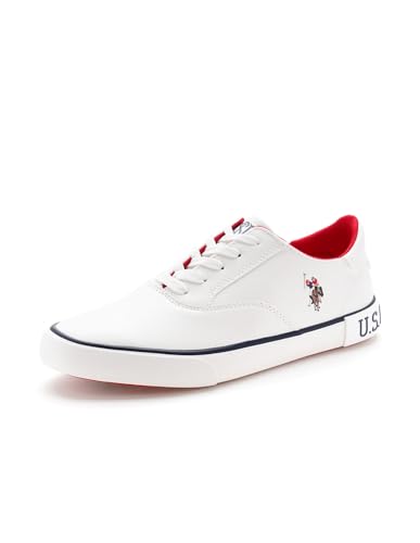 Image of U.S. Polo ASSN. Parker 2.0 White Sneakers Shoes with Premium Upper
