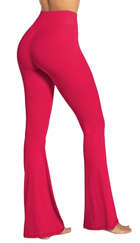 Image of Sunzel Flare Leggings, Crossover Yoga Pants with Tummy Control, High-Waisted and Wide Leg